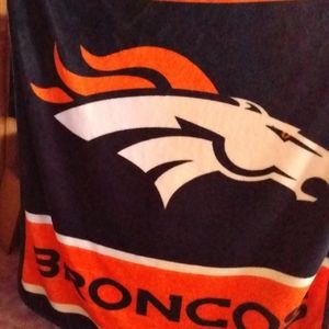 Denver broncos throw or blanket
